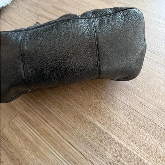 Tory Burch Black Leather Tote Bag - Picture 4 of 5